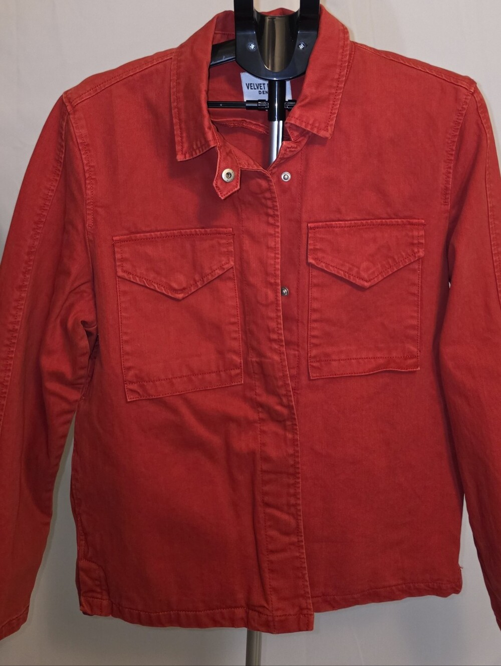 Red Jean Jacket. XL